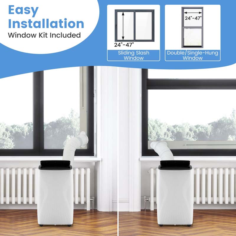 Eletriclife AU 12000 BTU 5-in-1 WiFi Enabled Portable Air Conditioner with Heat