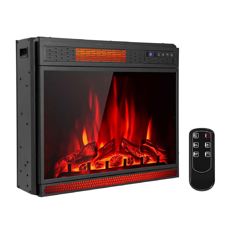 Eletriclife AU 28 Inch Electric Fireplace Insert 1350W Fireplace Stove Heater