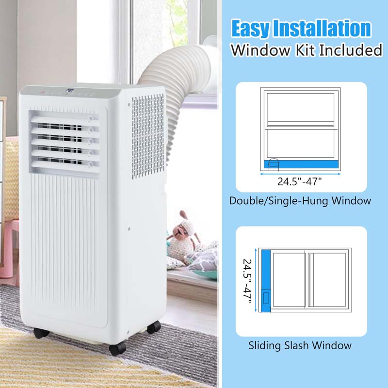 Eletriclife AU 8000 BTU 3-in-1 Freestanding Portable Air Conditioner Cools up to 250 Sq.Ft