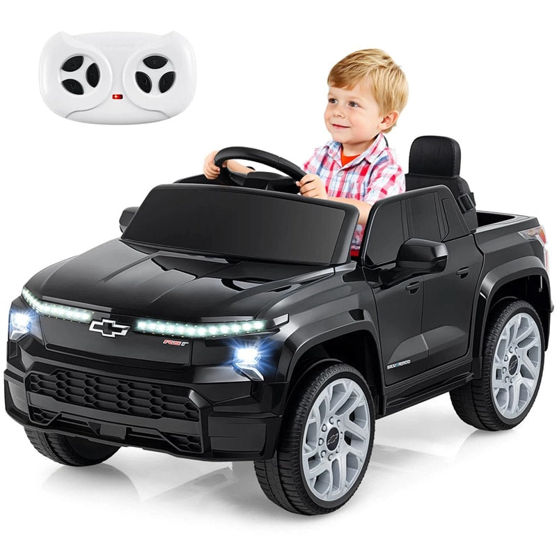 Eletriclife AU 12V Ride-On Car, Licensed Chevrolet Ride On Truck Kids Electric Vehicle with Remote Control, Storage & Spring Suspension for Ages 3+