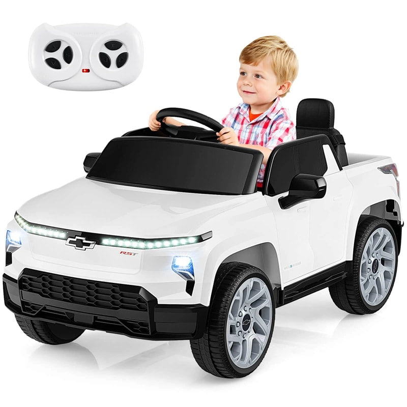 Eletriclife AU 12V Ride-On Car, Licensed Chevrolet Ride On Truck Kids Electric Vehicle with Remote Control, Storage & Spring Suspension for Ages 3+