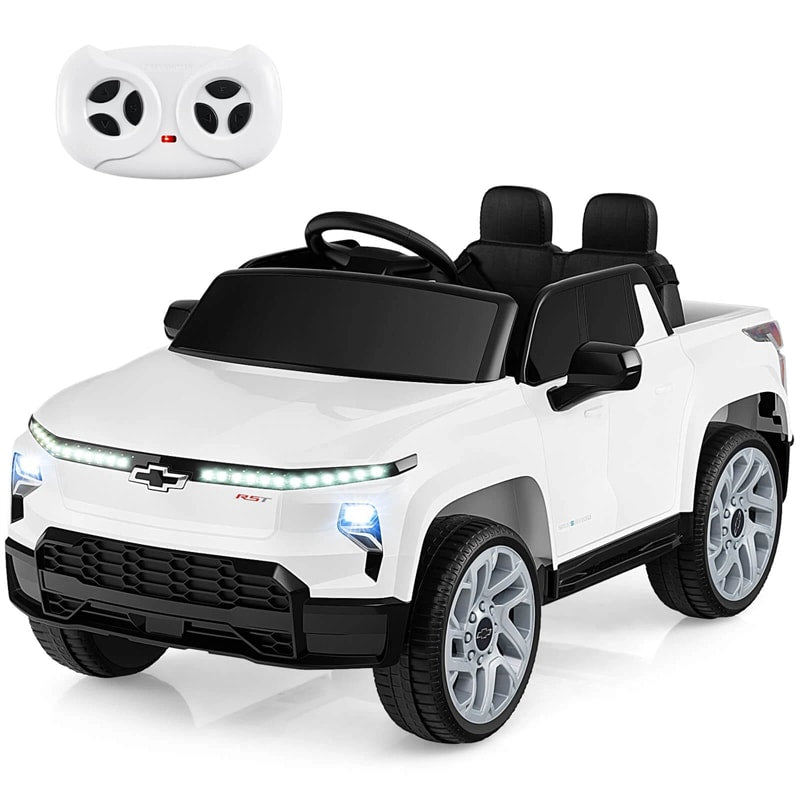Eletriclife AU 12V Ride-On Car, Licensed Chevrolet Ride On Truck Kids Electric Vehicle with Remote Control, Storage & Spring Suspension for Ages 3+